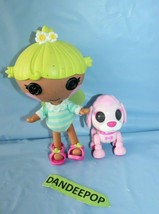 Lalaloopsey Littles Doll Twinkle N Flutters With Pink Pet Dog Animal Toy - £31.64 GBP