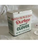 Vintage Durkee Ground Cloves Metal Spice Tin Container 1 1/4 oz Empty USA - €12,73 EUR