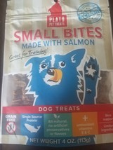 Plato Pet Treats Small Bites Salmon Recipe Dog Treats, 4 oz. - £13.35 GBP