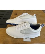 FootJoy SuperLites XP 58087 White/Blue Men Spikeless Golf Shoe, Size 9.5 M - $1,807.67 MXN
