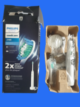 Philips Sonicare 2100 Sonic Electric Toothbrush White Ergonomic 2 Intens... - $18.95