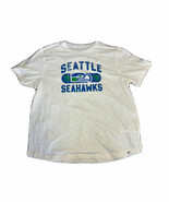 Fanatics White Seattle Seahawks T-shirt distressed short sleeve XXL - $352.55 MXN
