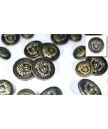 Set of Die Cast Metal Blazer Buttons VERSA-AG Bronze Colour 3L/7S ø20mm,... - £14.08 GBP