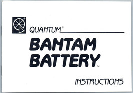 Manuel D&#39;Instructions Pour Le Flash De Caméra Quantum Bantam - $30.50