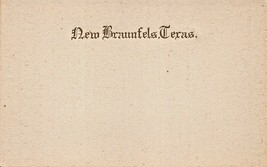 Nuovo Braunfels Texas ~ Testo Cartolina - £5.78 GBP