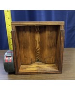 SOLID WOODEN BOX WITH SLIDING LID - $44.43 CAD