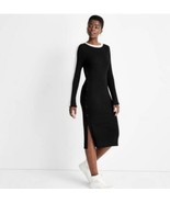 NEW Ribbed Long Sleeve Side Button Sweater Dress - Future Collective ~ 3... - £21.50 GBP