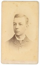CIRCA 1870&#39;S ID&#39;d CDV Handsome Young Boy Suit &amp; Tie Elehillman Philadelphia, PA - £8.12 GBP
