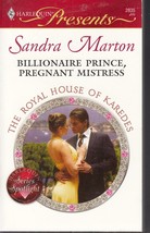 Marton, Sandra - Bil*aire Prince, Pregnant Mistress - Harlequin Presents - 2835 - £2.39 GBP