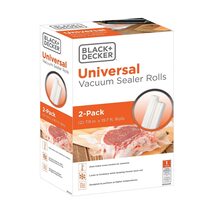 Black + Decker BD820R Universal Vacuum Sealer Rolls 8" x 20', 2 pack - $38.71