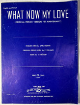 What Now My Love (Original French Version) by G Bécaud 1962 Vintage Sheet Music - £11.18 GBP