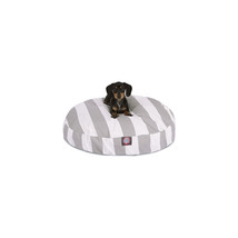 Majestic Pet Vertical Stripe Gray Small Round Dog Bed - €87,40 EUR