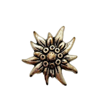 Silver Metal Flower Push Pin Lapel - $7.92