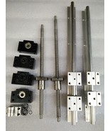 2x SBR20--2000mm liner rail &amp;2 Ballscrew RM2005--2000mm&amp;BF/15/BK15 &amp;Coup... - $328.30
