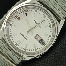 Vintage Seiko Automatic 6119C Japan Mens DAY/DATE Silver Watch 621e-a415904 - £46.64 GBP