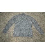 Womens Sweater Croft &amp; Barrow Black Zip Neck Braided Knit Long Sleeve $4... - £18.24 GBP