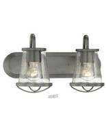 Home Decorators Collection-Georgina 2-Light Weathered Iron Vanity Light - $64.92 CAD