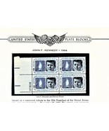 Minkus U. S. Plate Block Stamp Album Supplement Page &amp; J.F.K 1964 Plate ... - $4.85