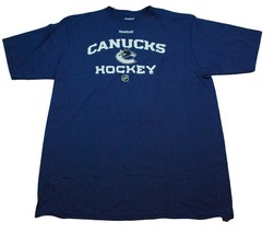Vancouver Canucks Reebok Locker Room Team Logo NHL Hockey T Shirt  - $19.99
