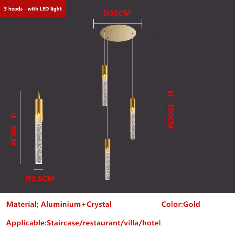  Hanging Chandelier Gold Lustre Oval Acrylic Attic Chandelier Duplex Stair Livin - £150.83 GBP