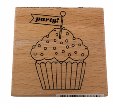 Studio G Rubber Stamp Cupcake Party Invitation Card Making DIY Celebrati... - £3.91 GBP