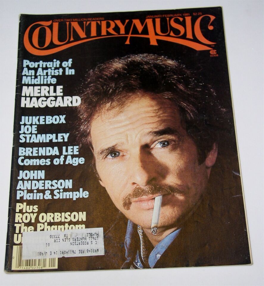 Primary image for Merle Haggard Country Music Magazine Vintage 1981 Brenda Lee Roy Orbison