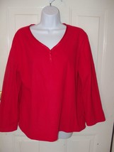 Oscar De La Renta Red Sleep Shirt Size Large Women&#39;s EUC - £12.42 GBP