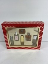 Macys Este Lauded Beautiful Pleasure Amazing Grace Tresor Six Mini Perfume Set - £39.41 GBP