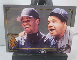 1995 Megacards Babe and Today&#39;s Best #21 Babe Ruth Ken Griffey Jr - Ships Fast! - £3.37 GBP