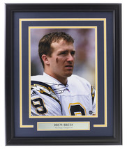 Drew Brees Signé Encadré 11x14 San Diego Chargers Photo Bas - £290.48 GBP