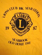 Vintage Lions Club 10K Marathon 1982 80's Old Home Day Seabrook Soft T Shirt S - £13.94 GBP