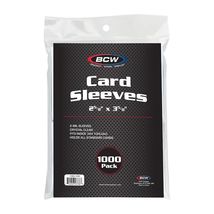 1 pack of 1000 BCW Clear Standard Sized Card Sleeves - $16.64