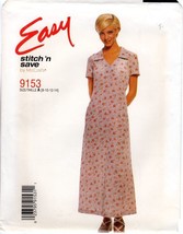 McCall&#39;s 9153 Stitch &#39;n Save Misses Pullover Dress w/Collar 8,10,12,14 UNCUT FF - £6.63 GBP