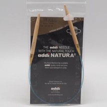 Addi Knitting Needle Circular Natura Bamboo Skacel Blue Cord 16 inch US #10.75 - £29.19 GBP
