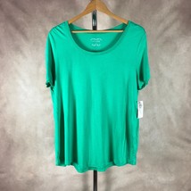 Maison Jules Green Short Sleeve Scoop-Neck T-Shirt Nwt Large - £6.80 GBP