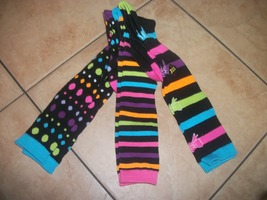 long socks girls 3 pair new stripes butterfly&#39;s and polka dots - £23.59 GBP