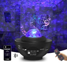 Star Projector Galaxy Projector Night Light For Bedroom Sky With Music Speaker A - £27.30 GBP
