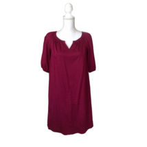 Merona Womens Shift Tunic Dress Size S Burgundy Red - £14.25 GBP