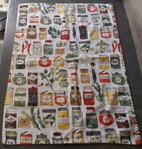 Kitchen Dish Hand Towel Vintage Spices Herbs Jar 19.5x26.5 - £17.19 GBP