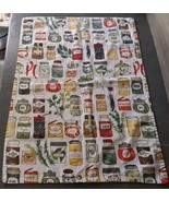 Kitchen Dish Hand Towel Vintage Spices Herbs Jar 19.5x26.5 - $22.27