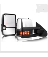 Towing Mirrors 2014-2018 Chevy Silvarado, GMC Sierra, Heated, Silver - $2,114.82 MXN