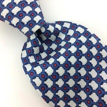 A-Look Tie Checkered Dots Blue Red Classic Silk Short Ties I15-105 Vintage/Rare - £12.37 GBP