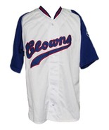 Hank Aaron Indianapolis Clowns Negro League Baseball Jersey White Any Size - $54.66 CAD+