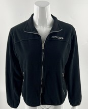 Spyder Womens Fleece Jacket Size 10 Black Zip Up Ski - $24.26