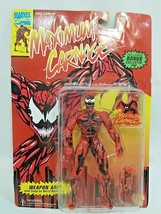Marvel Comics Toy Biz Maximum Carnage Figure w/ Weapon Arm &amp; Included Fan Pin - £36.28 GBP