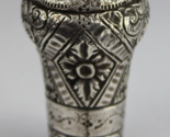 Antique cane handle Monogram &quot;FULTON 1873&quot; sterling silver 1800&#39;s OLD VI... - $179.99