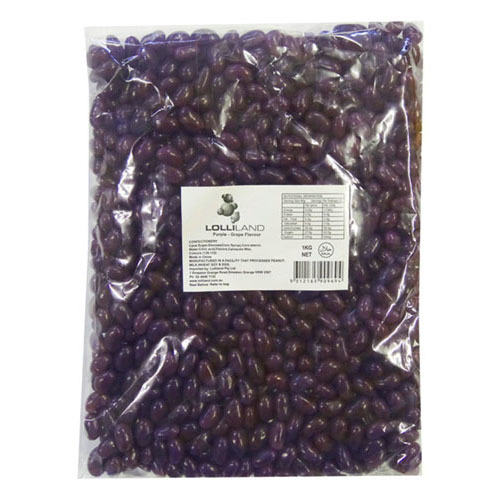 Lolliland Mini Jelly Beans 1kg - Purple w/ Grape - $35.65
