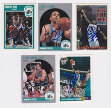 Charlotte Hornets Signed Autographes Lot of (5) Trading Cards - Curry, L... - $14.99