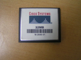 16-2648-01 CISCO Seller Refurbished 32MB COMPACT FLASH CARD - $5.93