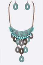 Women&#39;s Western Statement Necklace &amp; Earring Jewelry Set - £23.91 GBP